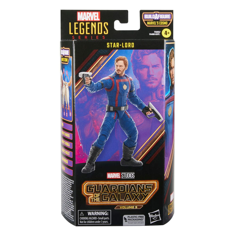 Hasbro - guardians of the galaxy comics marvel legends action figure star-lord 15 cm, , medium-null