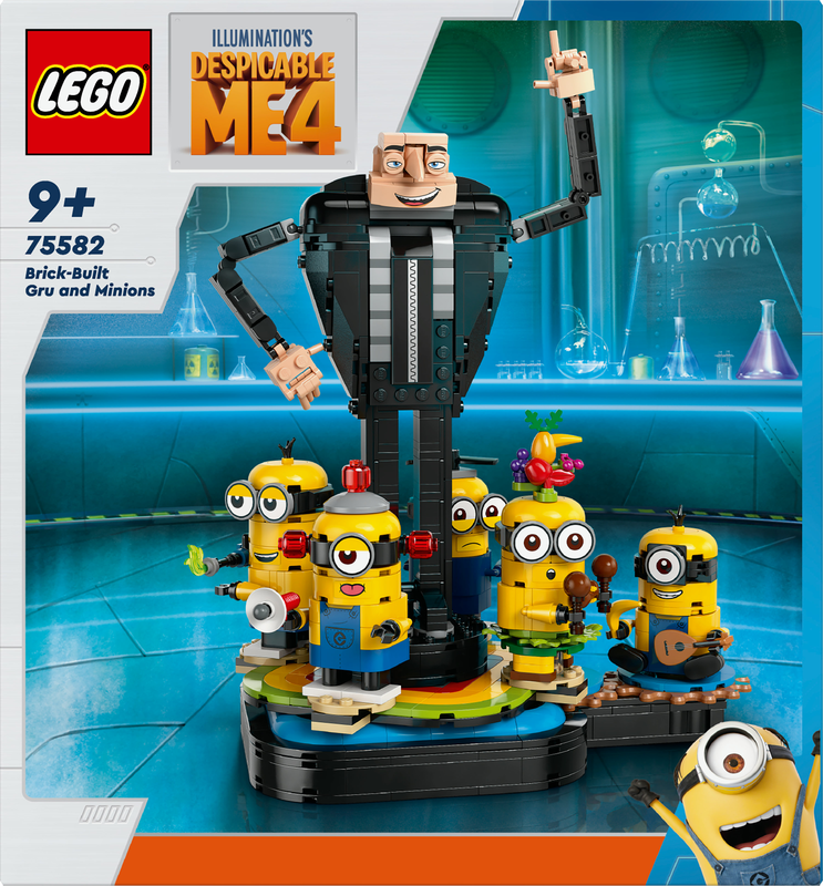 Lego despicable me 4 brick-built gru and minions 75582 for ages 9+ 839pcs, , medium-null