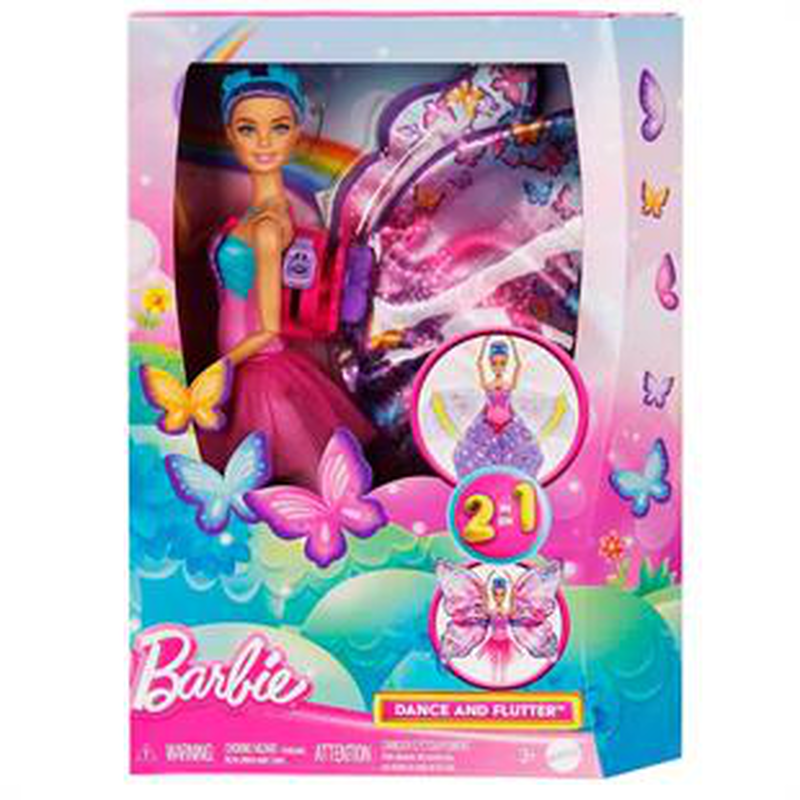 Product image: Barbie dance and flutter interactive butterfly doll, , medium-null