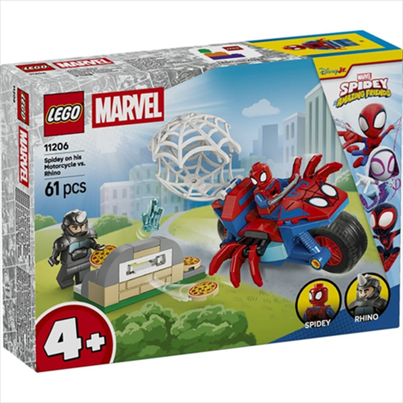 Lego 11206 marvel - spidey on his motorcycle vs. Rhino, , medium-null