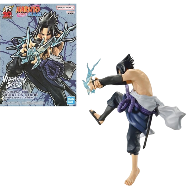 Product image: Banpresto vibration stars: naruto shippuden 20th anniversary - uchiha sasuke ver.a statue 16cm 88362, , medium-null