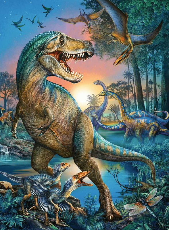 Dinosaurs xxl puzzle 150pcs, , medium-null