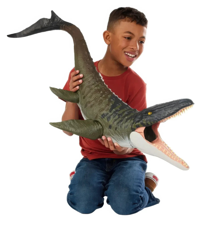 Jurassic world rebirth super colossal mosasaurus action figure, , medium-null