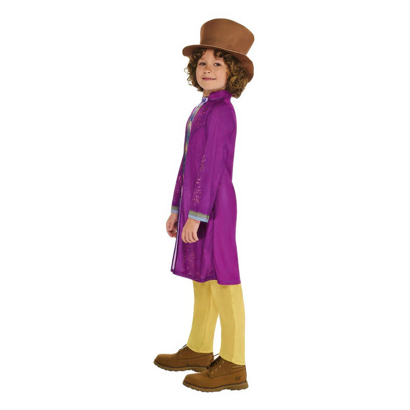 Willy wonka deluxe kids fancy dress costume - size m, , medium-null