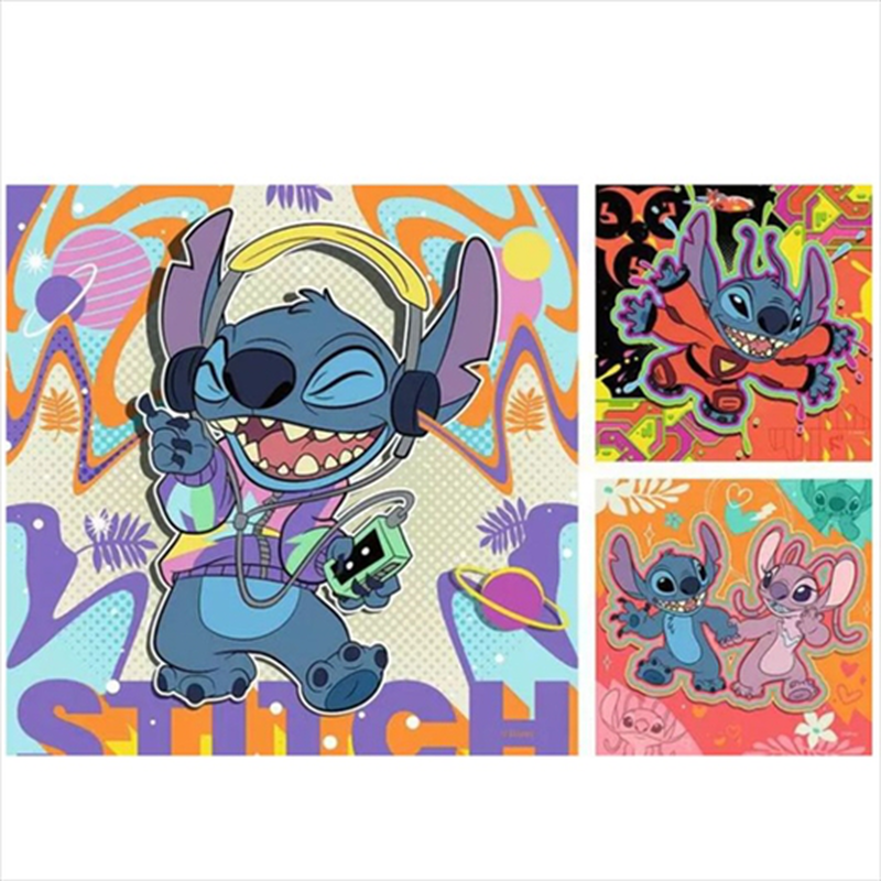 Ravensburger 3x49 pcs puzzle stitch 12001070, , medium-null