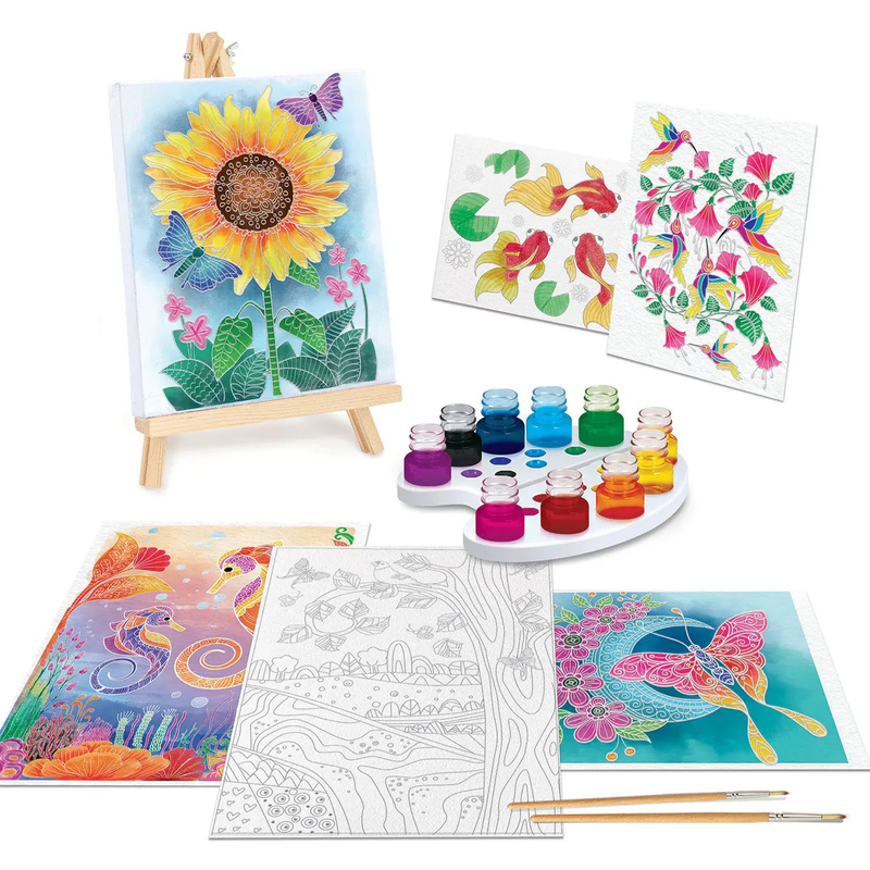 As painting workshop watercolor paints painting set 7y+ (2 designs available)-null