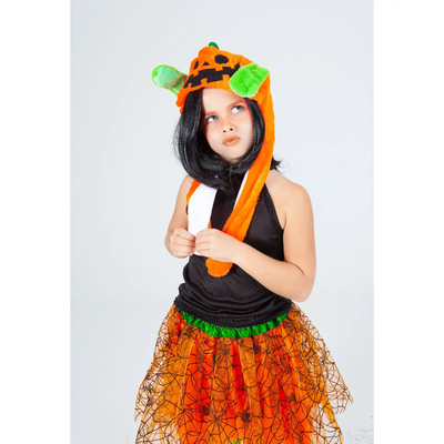 Halloween pumpkin hat with magic ears