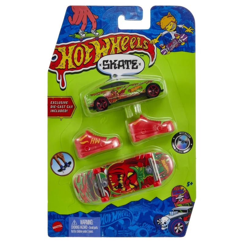 Hot wheels skate collector skate shoes & car - assortment image number null
