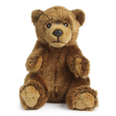 Living nature brown bear 18cm plush, , medium
