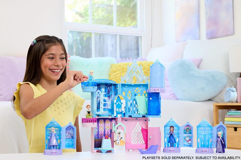 Disney frozen reveal mini surprise doll and castle playset (jcr90) 3y+ (1pc random selection), , medium-null