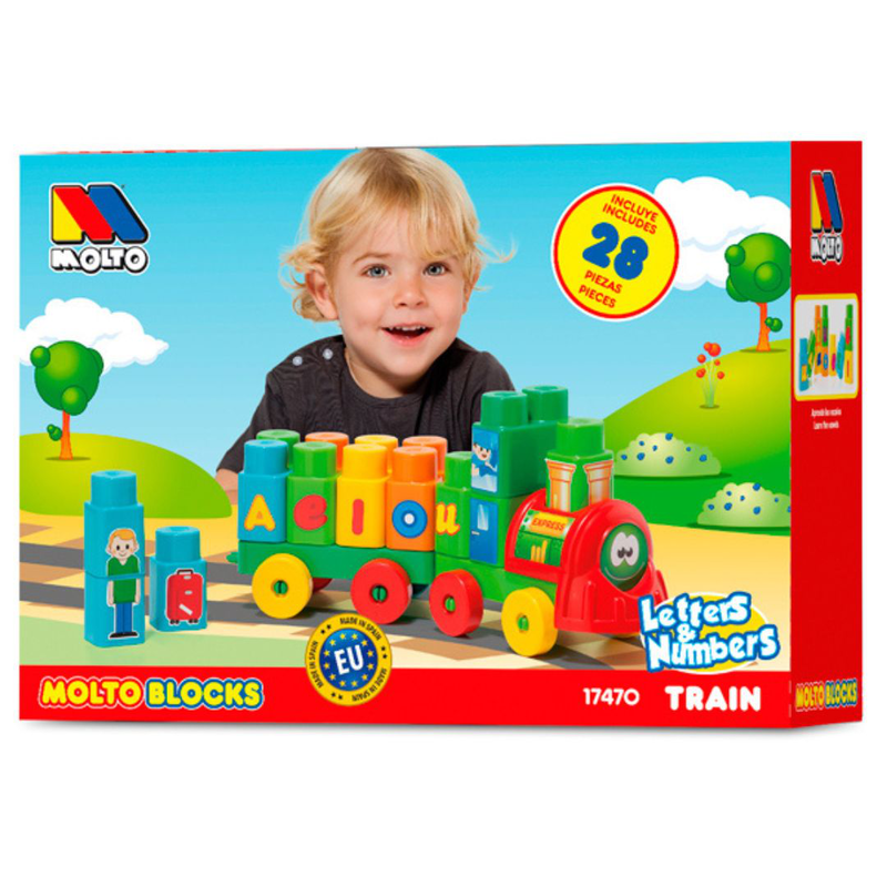 Molto blocks train 28 pcs 17470, , medium-null