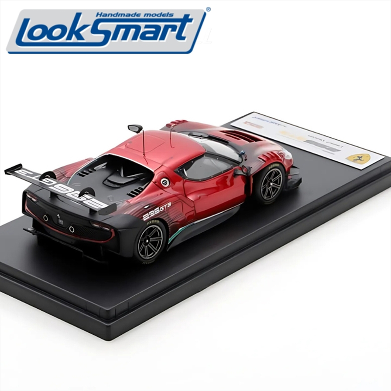 Looksmart 1/43 ferrari 296 gt3, red, , medium-null