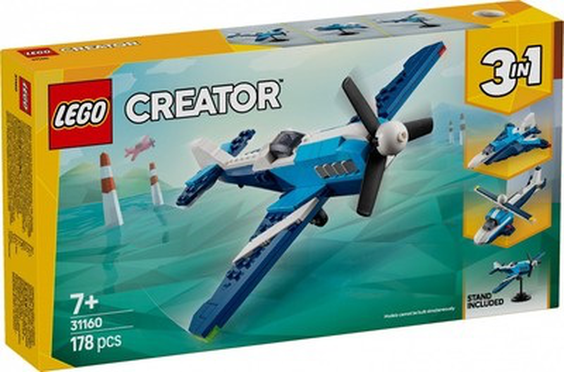Lego creator 3in1 Aircraft race plane 178pcs 7y+ 31160, , medium-null