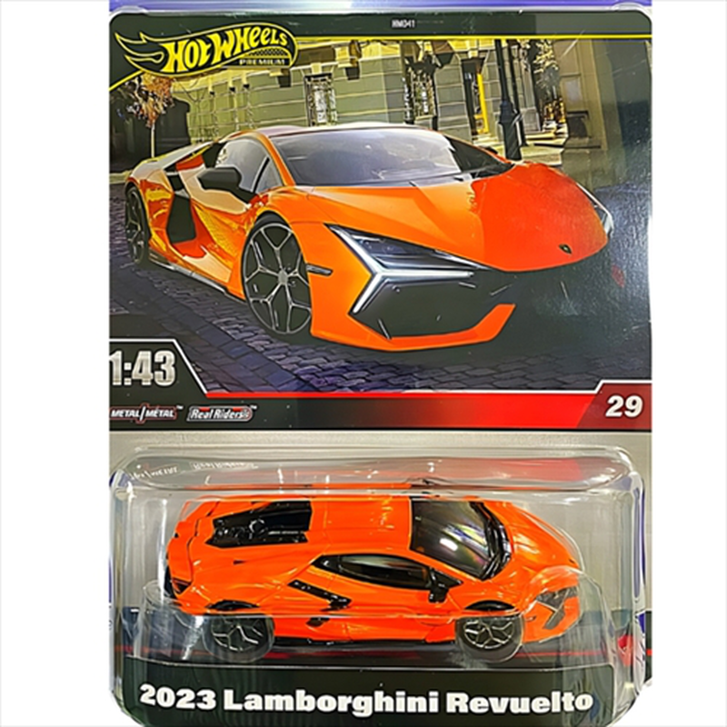 Mattel hot wheels premium: 1/43 &ndash; 2023 lamborghini revuelto orange - jcn68, , medium-null