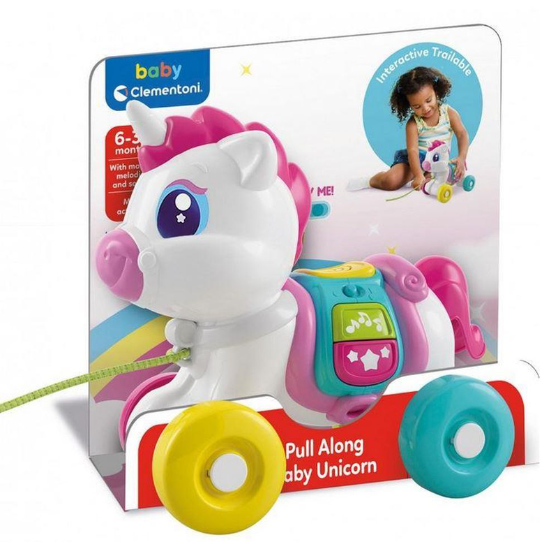 Product image: As baby clementoni pull along baby unicorn 6-36m, , medium-null