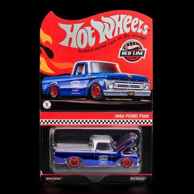 Hot wheels 1:64 rlc exclusive 1962 ford f100 – spectraflame navy blue hgw23 die-cast model, , medium