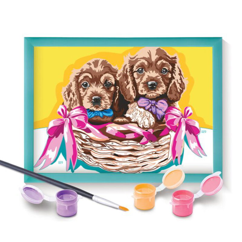 As paint & frame adorable puppies 41019 7y+, , medium-null