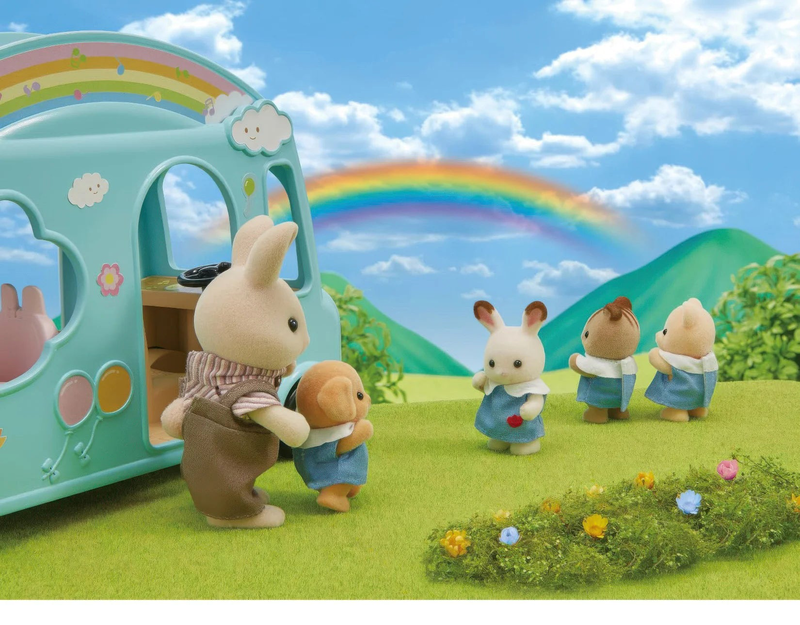 Sylvanian families sunshine nursery bus, , medium-null