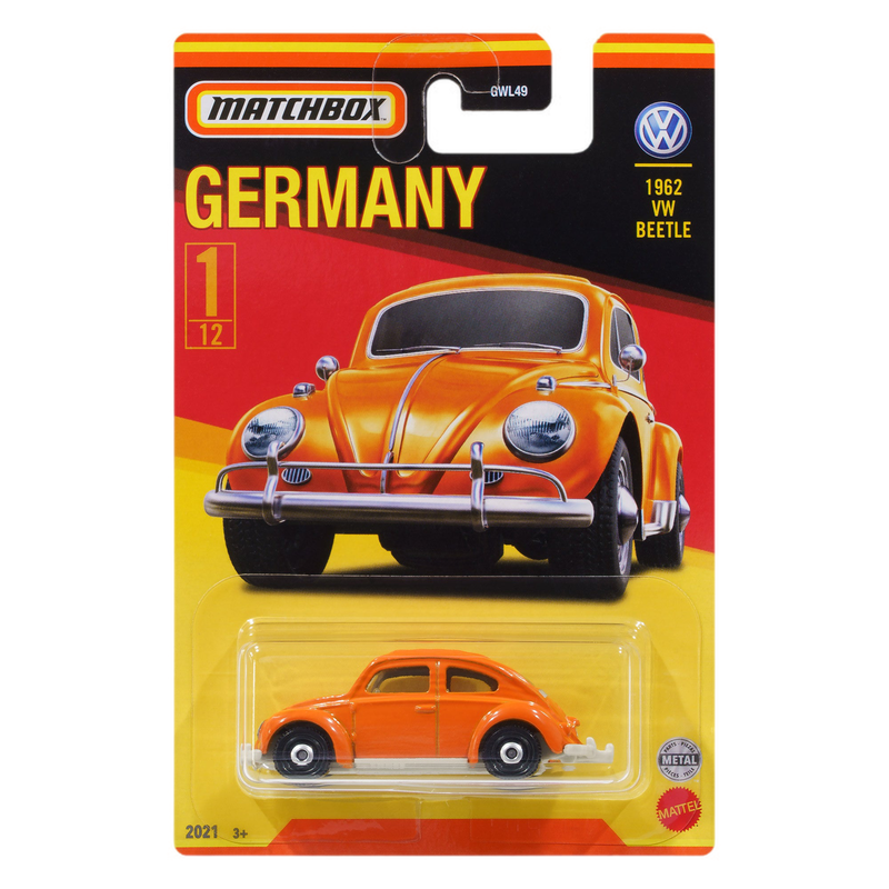 Matchbox | stars of germany | 1962 vw beetle | 1/12 | gwl49 979a, , medium-null
