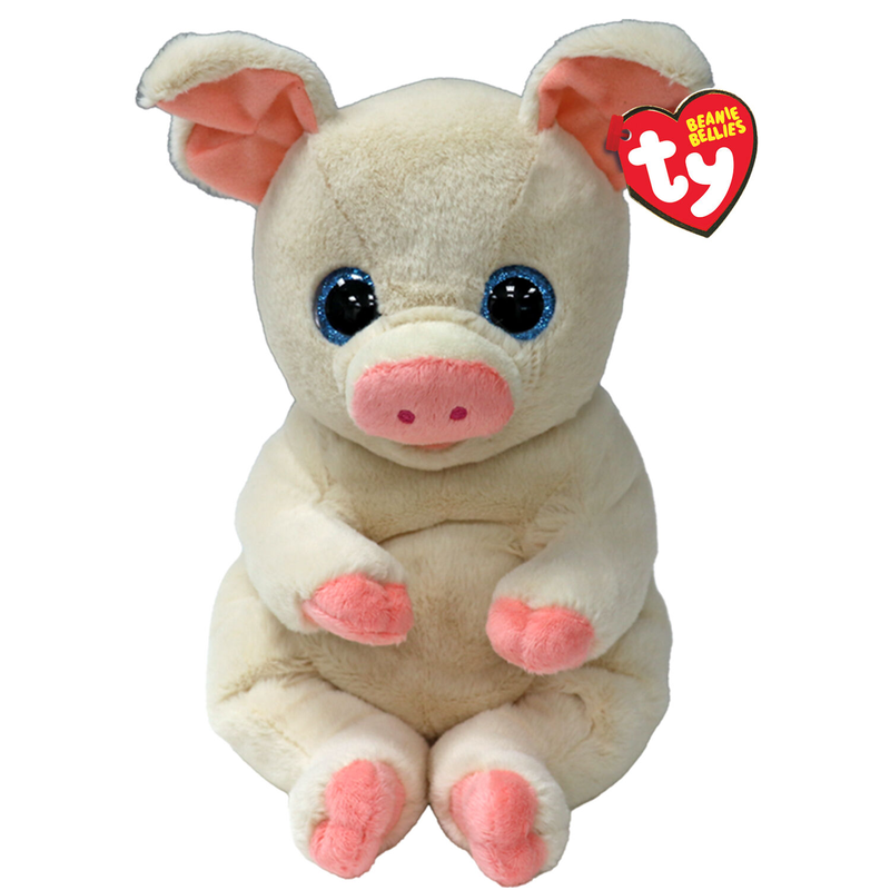 Ty beanie bellies penelope plush pig pink 23cm 0m+ 43202, , medium-null
