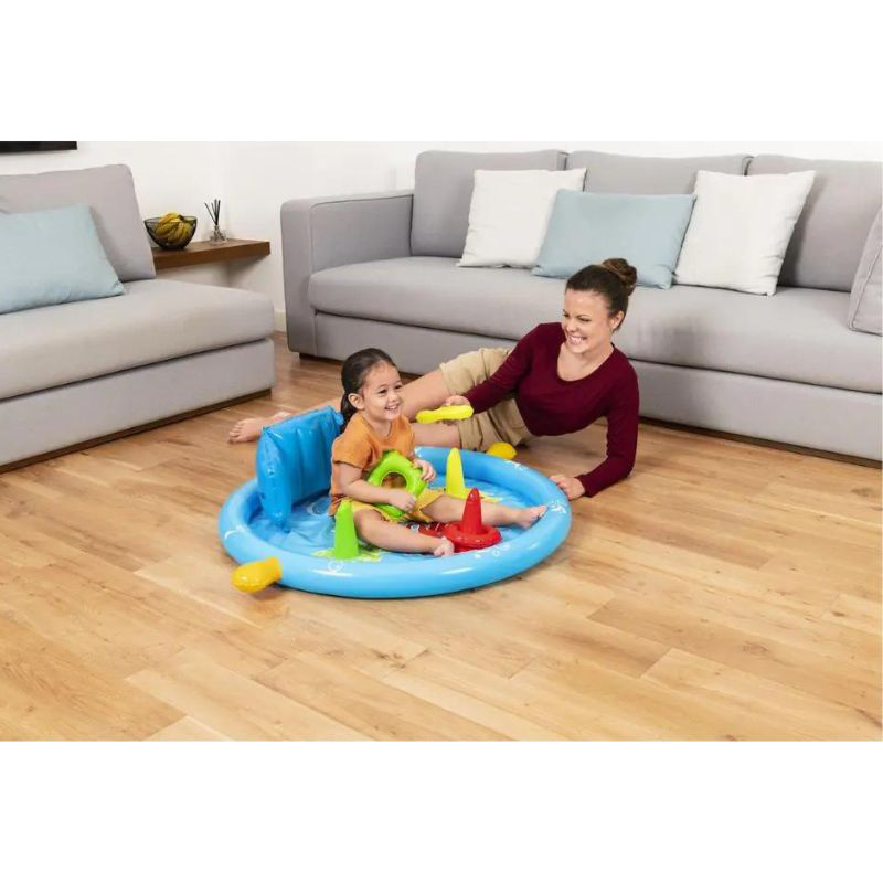 Bestway inflatable pool with roof lil sea shapes 52568, , medium-null