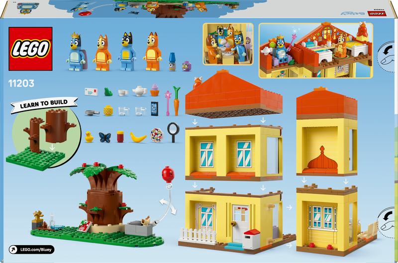 Lego bluey bluey&rsquo;s family house 11203 for ages 4+ 382pcs, , medium-null