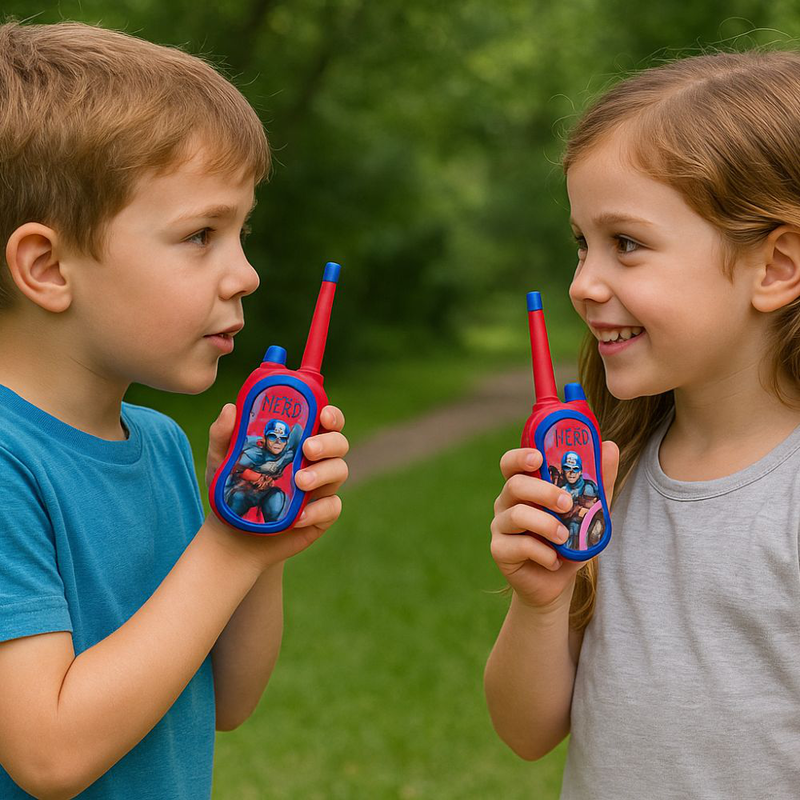 Hero range&nbsp;&sigma;&epsilon;&tau; &pi;&alpha;&iota;&delta;&iota;&kappa;ά walkie talkies captain america marvel 2 &tau;&epsilon;&mu;&alpha;&chi;ί&omega;&nu;, 3+ &epsilon;&tau;ώ&nu;, , medium-null