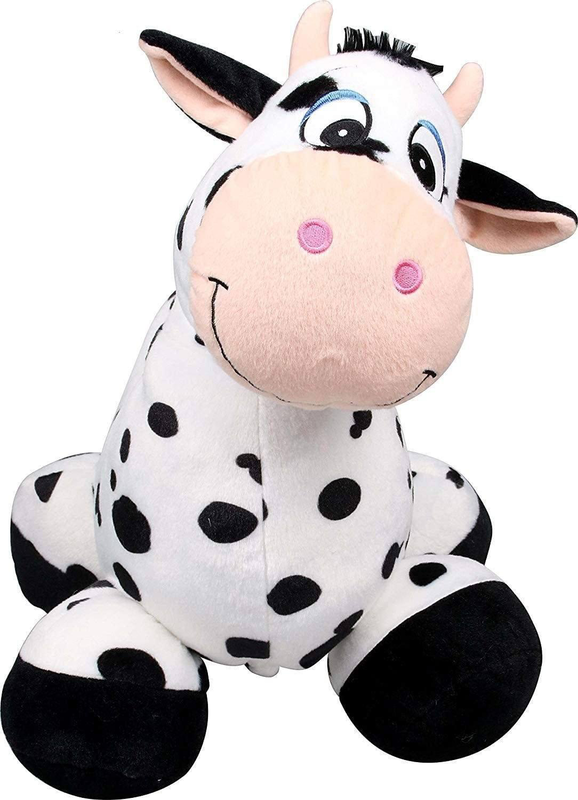 Inflate-a-mals inflatable 20" ride-on cow black/white, , medium-null