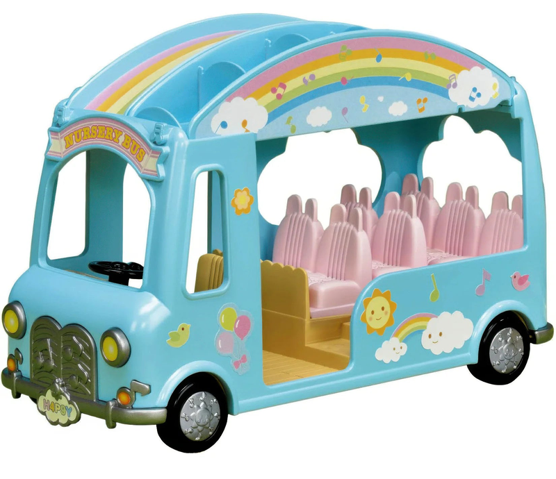 Sylvanian families sunshine nursery bus, , medium-null