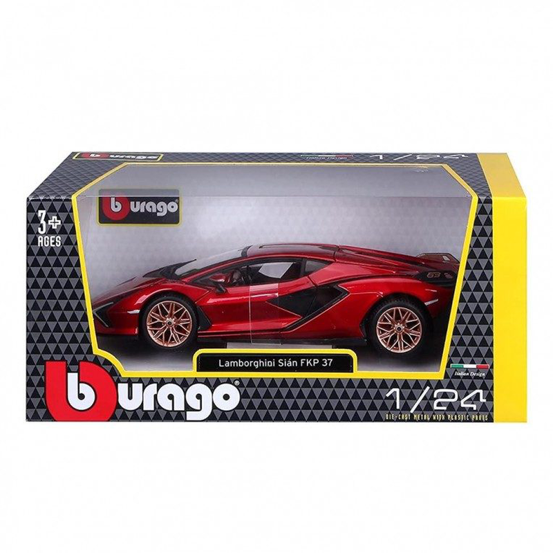 Bburago lamborghini sian fkp 37 1:18 red, , medium-null