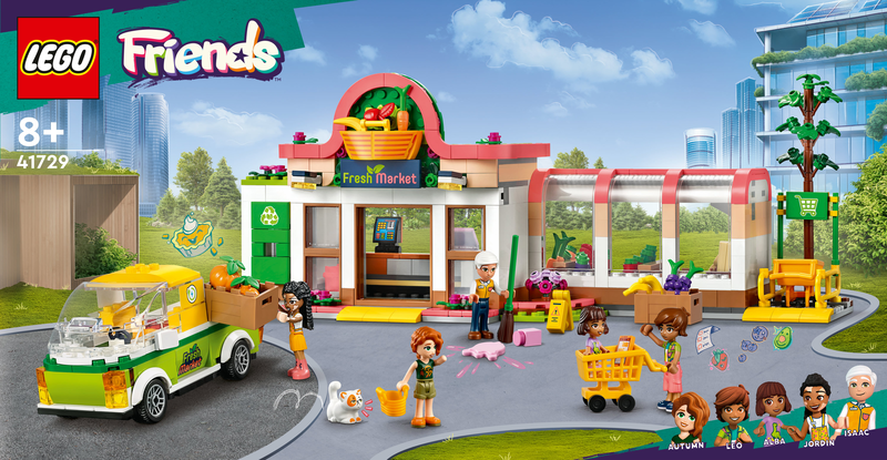 Lego friends organic grocery store 41729 for ages 8+ 830pcs, , medium-null