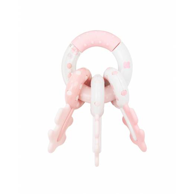 Kikka boo rattle keyring pink, , medium
