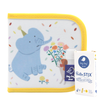 Jaq jaq bird doodle it & go mini erasable book elephant with 4 butterstix, , medium