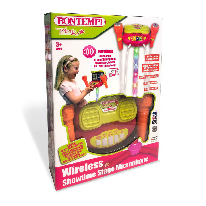 Product image: Bontempi wireless showtime stage with 2 microphones, , medium-null