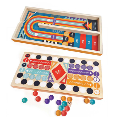 Slingshot and ludo board games