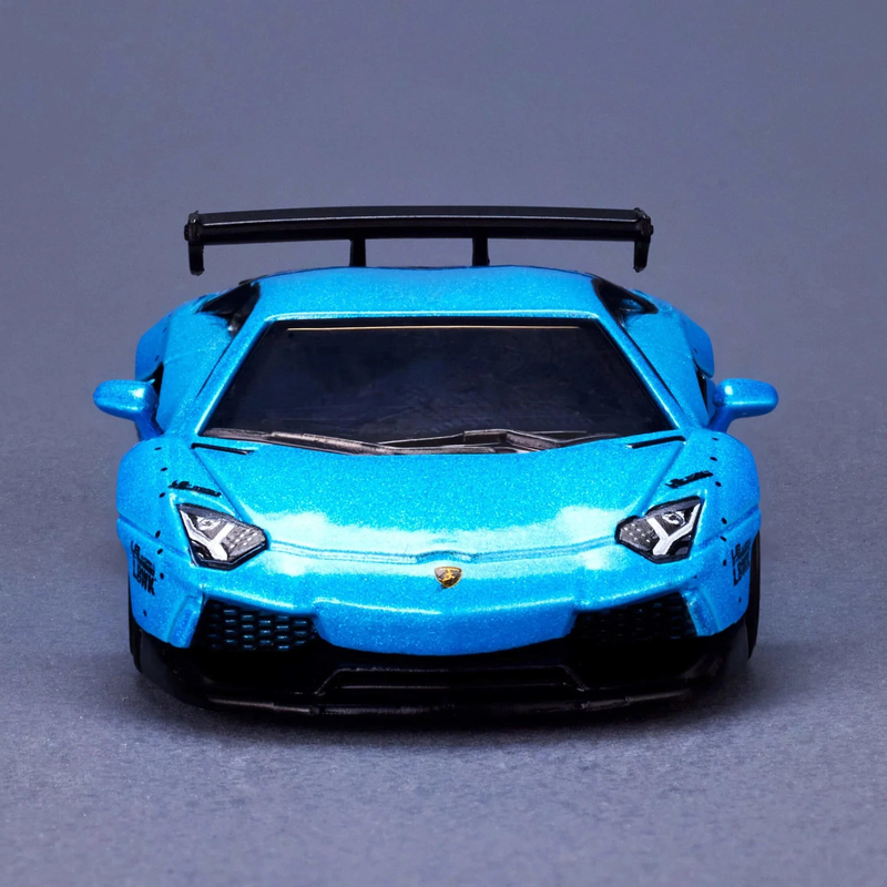 Hot wheels elite 64 lbwk lamborghini aventador lp 700-4 &ndash; pearl blue hgw14 die-cast model, , medium-null
