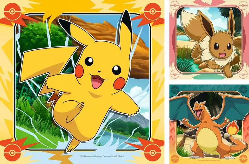 Product image: Pokemon puzzle 3x49pcs, , medium-null