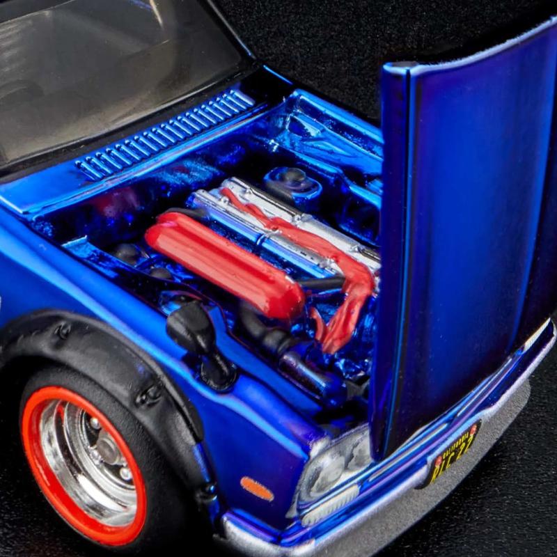 Product image: Hot wheels 1:64 2022 rlc membership ’72 nissan skyline h/t 2000 gt-r – spectraflame race team blue hgk84 die-cast model, , medium-null