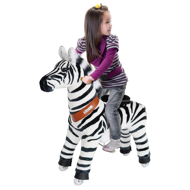 Ponycycle mechanically walking ride-on - zebra - age 4- 8, , medium image number null