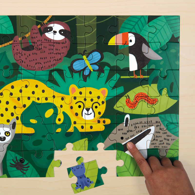 Fuzzy puzzle - rainforest, , medium-null