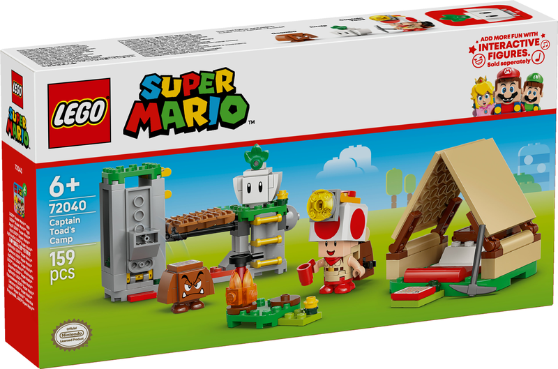 Lego super mario captain toad's camp 72040 for ages 6+ 159pcs, , medium-null
