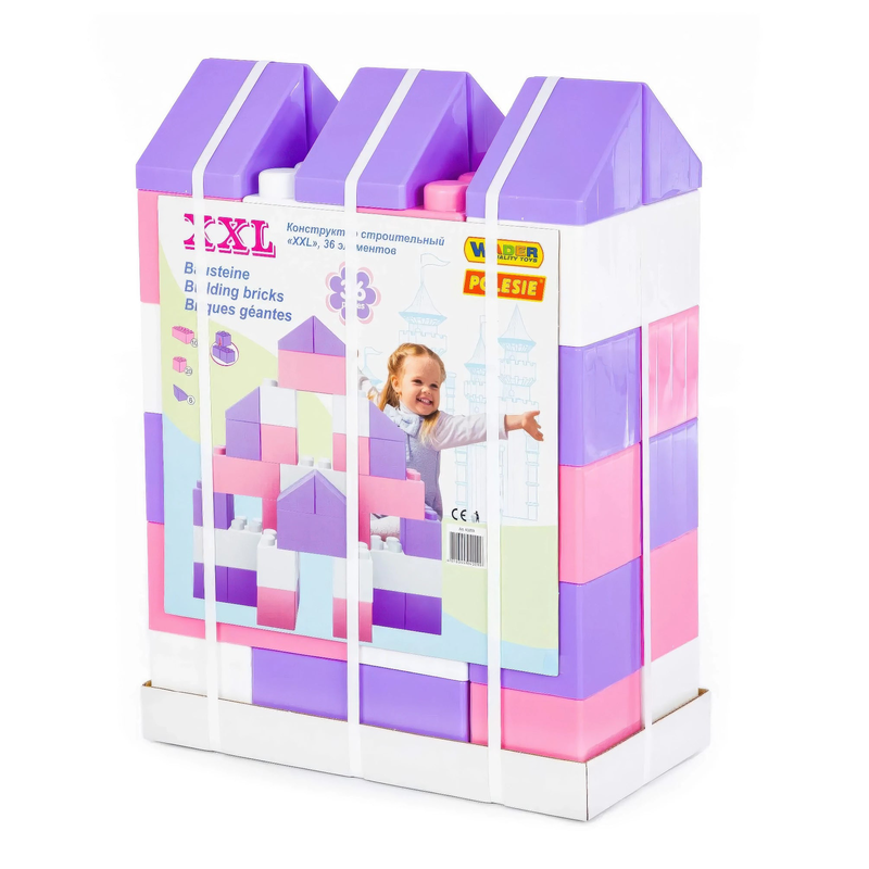 Polesie building bricks set xxl &gamma;&iota;&alpha; &eta;&lambda;&iota;&kappa;ί&epsilon;&sigmaf; 12m+ 36&tau;&mu;&chi;, , medium-null