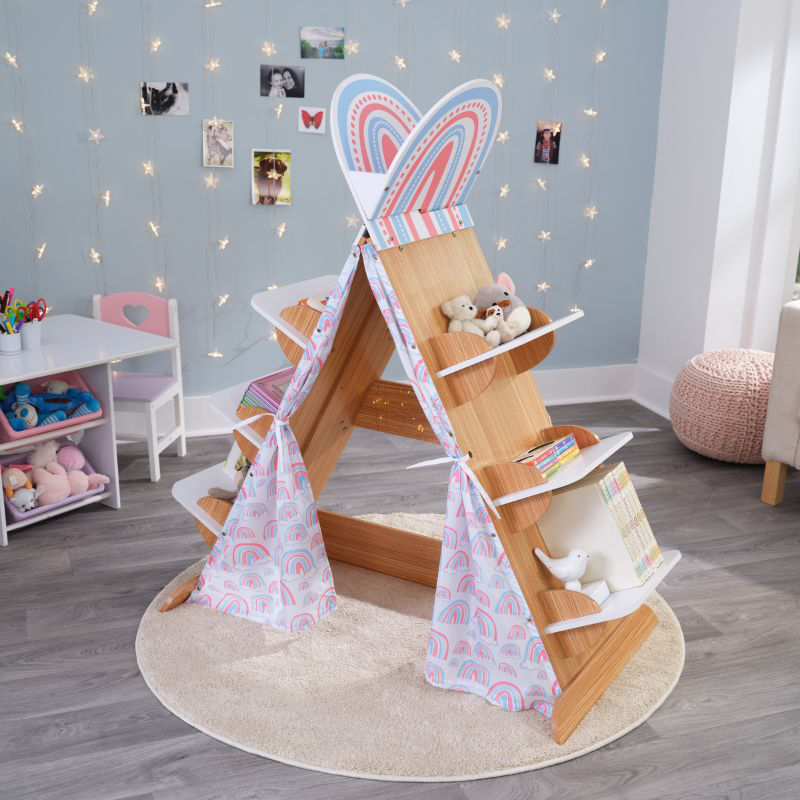 Product image: Kidkraft book nook tent with shelves 20157, , medium-null