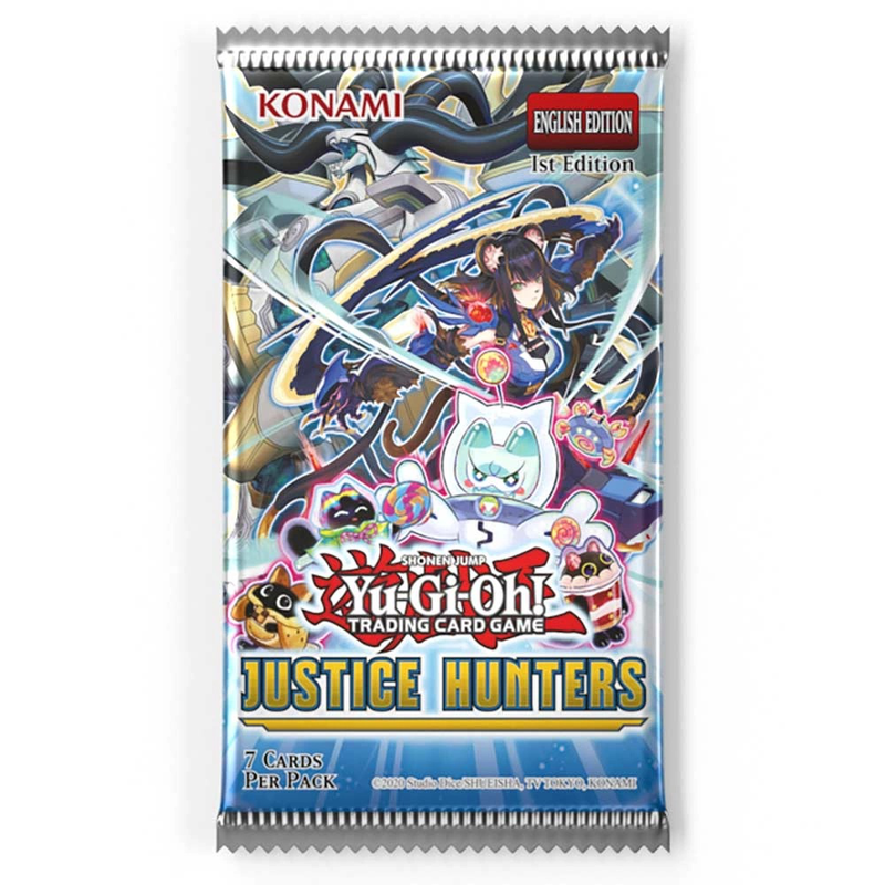 Yugioh tcg justice hunters booster pack 1st edition, , medium-null