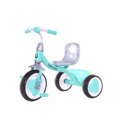 Kikka boo lou-lou tricycle with basket padigreen, , medium