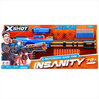 Zuru x-shot insanity motorised rage fire 84 darts 36605, , medium