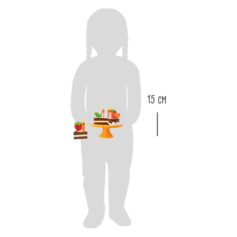 Small foot wooden cutting and play food birthday, , medium-null