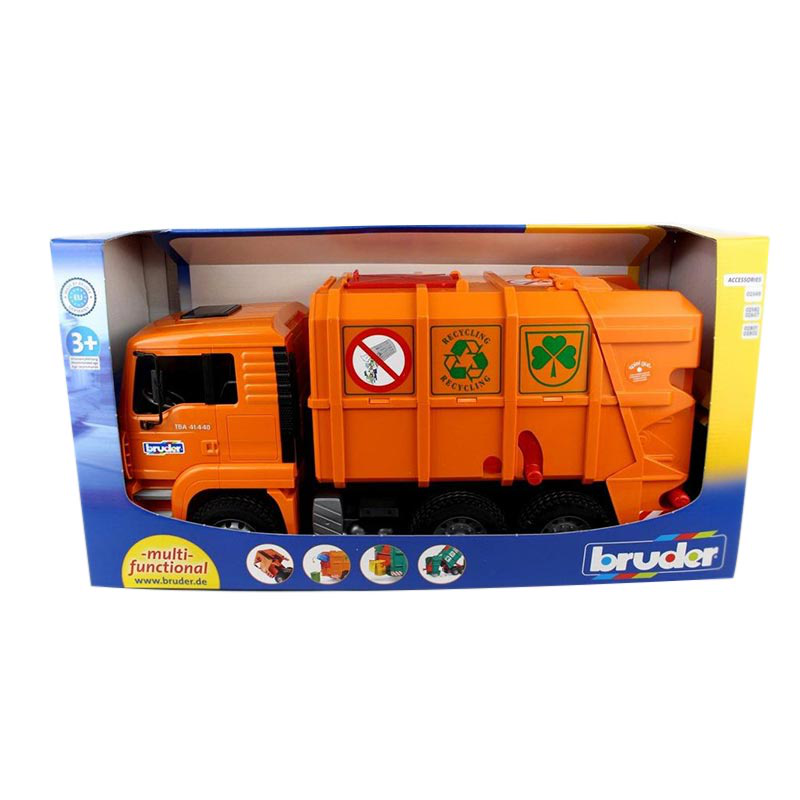 Bruder 02760 man tga carbage truck orange 3y+, , medium-null