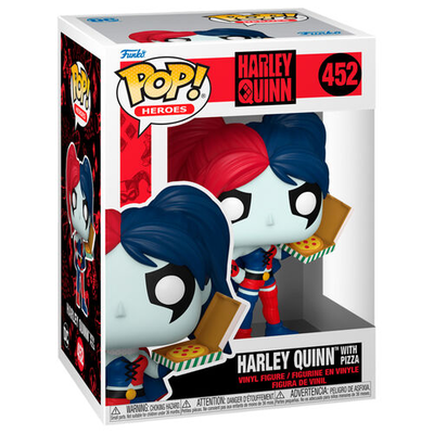 Pop funko! Heroes: harley quinn with pizza figure, , medium