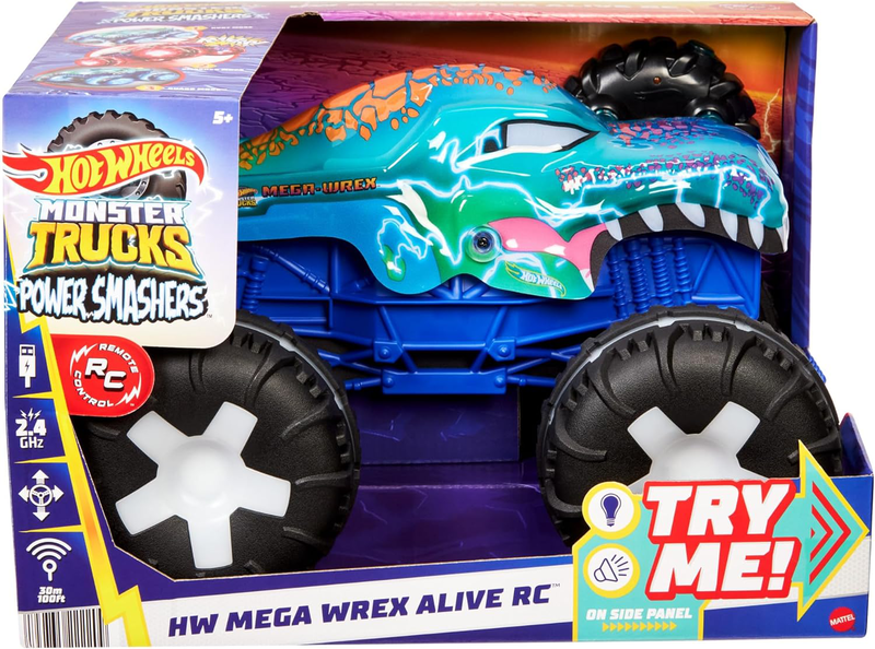 Hot wheels monster trucks mega wrex alive rc jbd90 5y+, , medium-null